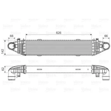Valeo töltőlevegő-hűtő 818617 autóalkatrész