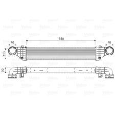 Valeo töltőlevegő-hűtő VALEO 818337 autóalkatrész