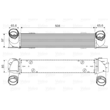 Valeo töltőlevegő-hűtő VALEO 818553 autóalkatrész