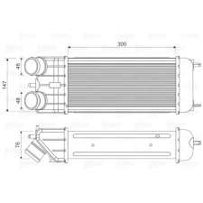 Valeo töltőlevegő-hűtő VALEO 818663 autóalkatrész