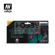 Vallejo Fantasy-Pro Crimson Red festékszett 74103V hobbifesték