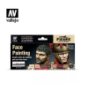 Vallejo Figure Color Face painting arcfestés akrilfesték készlet 8x 17ml