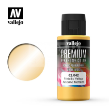Vallejo Premium RC Colors Metallic Yellow akrilfesték (60 ml) 62042V akrilfesték