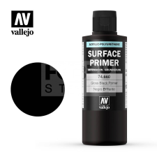 Vallejo Surface Primer Gloss Black Primer alapozófesték 200ml 74660V hobbifesték