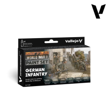 Vallejo WWII German Infantry akril festék készlet 6x 18ml makett