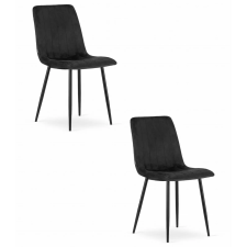 Valora JEWA szék, fekete bársony, ergonomikus kialakítás, nappaliba, 2 db bútor