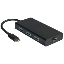 Value 12.99.1109-10 USB Type-A 3.2 Gen1 HUB + RJ45 (3 port) (12.99.1109-10) hub és switch