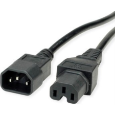 Value 19.99.1120 Áram Csatlakozókábel Fekete 0.50 m ( ) kábel és adapter