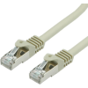 Value 21.99.0851 RJ45 Hálózati kábel, patchkábel CAT 6a S/FTP 1.00 m Szürke Kettős árnyékolás 1 db (21.99.0851)