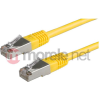 Value 21.99.1362 RJ45 Hálózati kábel, patchkábel CAT 6 S/FTP 5.00 m Sárga Kettős árnyékolás 1 db (21.99.136270)