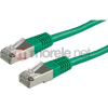 Value 21.99.1373 RJ45 Hálózati kábel, patchkábel CAT 6 S/FTP 7.00 m Zöld Kettős árnyékolás 1 db (21.99.137350)