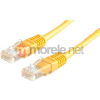 Value 21.99.1522 RJ45 Hálózati kábel, patchkábel CAT 6 U/UTP 0.50 m Sárga Árnyékolatlan 1 db (21.99.1522250)