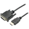 Value HDMI / DVI Átalakító kábel HDMI-A dugó, DVI-D 24+1 pólusú Csatlakozódugó 0.15 m Fekete 12.99.3115 HDMI kábel (12.99.3115)