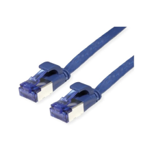 Value Kábel FTP CAT6a lapos kivitel 1m, kék kábel és adapter
