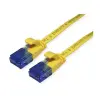 Value Patch kábel UTP CAT6a lapos 0.5m sárga 21.99.2030-40