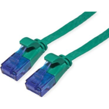 Value Patch kábel UTP CAT6a lapos kivitel, 3m, zöld ( ) kábel és adapter