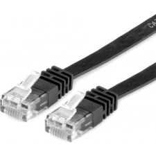 Value UTP Cat6a RJ45 Lapos Patch kábel 3m - Fekete (21.99.0823) kábel és adapter