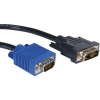 Value VGA Csatlakozókábel VGA 15 pólusú dugó, DVI alj, 12+5 pólusú Csatlakozódugó 3.00 m Fekete 11.99.5430 reteszelhető VGA kábel (11.99.5430)