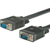Value VGA Csatlakozókábel VGA 15 pólusú dugó, VGA 15 pólusú dugó 10.00 m Fekete 11.99.5257 Árnyékolt VGA kábel (11.99.5257-5)