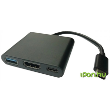 Valueline USB 3.1 C - HDMI Adapter + USB3.0 A + USB C power delivery laptop kellék