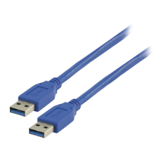 Valueline VLCP61000L20 USB 3.0 M - USB 3.0 M Adatkábel 2m Kék kábel és adapter
