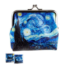  Van Gogh Csillagos éj műbőr erszény pénztárca - 10x2 cm pénztárca