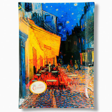 Van Gogh Kávéház Éjjel üvegtányér - 30x15 cm tányér és evőeszköz