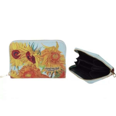  Van Gogh Napraforgók műbőr pénztárca - 14,5x2,7x9,5 cm