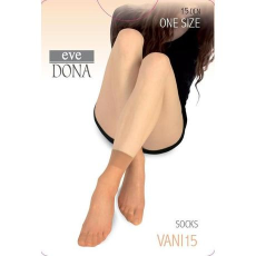  VANI lycrás selyemfényű bokafix, 15 DEN, m:36-41, 1 pár konyak EVONA