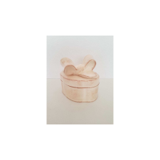Vanilia Kerámia V.K.27-15 Romantik natúr doboz ovál,kerámia,kézzel festett-15,5x11,5x15cm konyhai eszköz