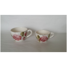 Vanilia Kerámia V.K.30-05 Domború mintás kávéscsésze,virágos bordó,kerámia,kézzel festett-1,5dl bögrék, csészék