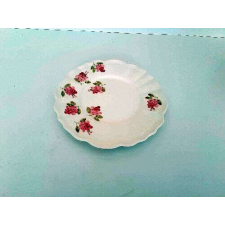 Vanilia Kerámia Violin rózsás desszerttányér, kerámia, kézzel festett-dia:22x1,8cm tányér és evőeszköz