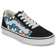 Vans Rövid szárú edzőcipők Old Skool Painted Floral Bright Azure Fekete 30