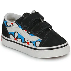 Vans Rövid szárú edzőcipők Old Skool V PAINTED FLORAL Bright Azure Fekete 23 1/2