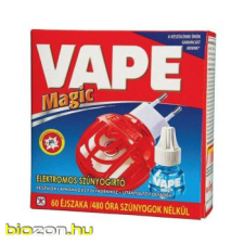VAPE Magic kombi elektromos szúnyogirtó készülék + 36ml folyadék tisztító- és takarítószer, higiénia