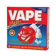 VAPE Szúnyogriasztó elektromos készülék lapkához&amp;folyadékhoz+szúnyogirtó folyadék 60 éj  Magic VAPE elektromos állatriasztó