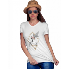  Varázs ékkő - Női V Nyakú Póló női póló