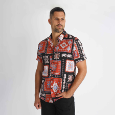 Varied Shirt - mintás ing - Méret: L férfi ing