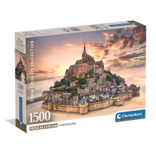 Városok Franciaország Mont-Saint Michel 1500 db-os puzzle Clementoni puzzle, kirakós