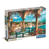 Városok Olaszország View of Lake Como 1000 db-os Compact puzzle Clementoni