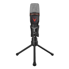 VARR gaming mikrofon, + tripod, VGMM, jack 3,5, fekete mikrofon