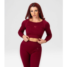  Varrat nélküli női blúz "Velocity", bordó - M blúz
