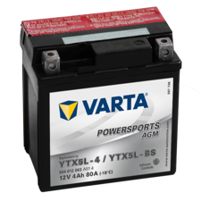 Varta - 12v 4ah - AGM motor akkumulátor - jobb+ * YTX5L-BS egyéb motorkerékpár alkatrész