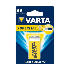Varta 2022 - 1 db cink-szén elem SUPERLIFE 9V tölthető elem