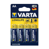 Varta 4106 - 4 db alkáli elem LONGLIFE EXTRA AA 1,5V