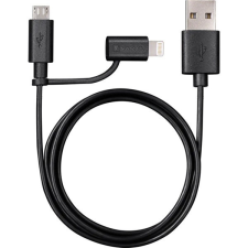 Varta 57943101401 1m 2in1 USB - microUSB/Lightning fekete adat- és töltőkábel kábel és adapter