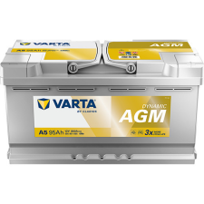 Varta Dynamic AGM 12V 95Ah 850A Jobb+ Autó akkumulátor (A5) autóalkatrész