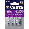 Varta Elem, AAA mikro, 4 db, lítium, VARTA "Ultra Lithium"