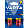 Varta Elem, AAA mikro, 4 db, VARTA "Longlife Max Power"