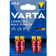 Varta Elem, AAA mikro, 4 db, VARTA &quot;Longlife Max Power&quot; ceruzaelem